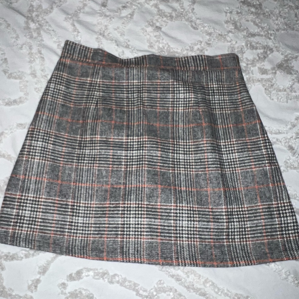 plaid mini skirt